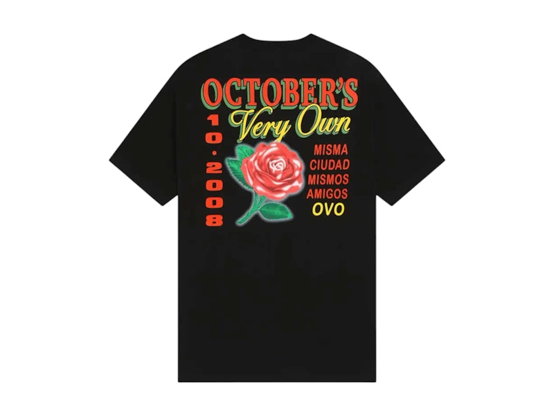 OVO Rose T-shirt Black
