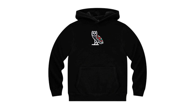 OVO Sandra's Rose Classic Owl Hoodie Black