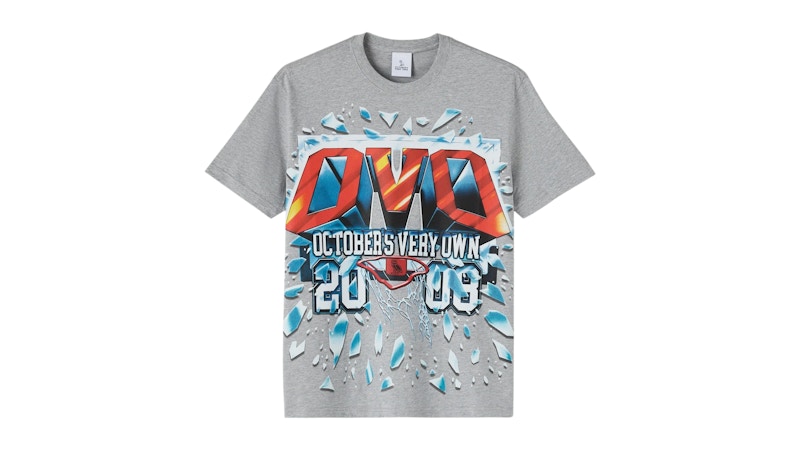 OVO Shattered Backboard Tee Heather Grey