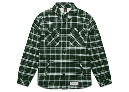 OVO Sherpa Lined Flannel Jacket (FW21) Evergreen