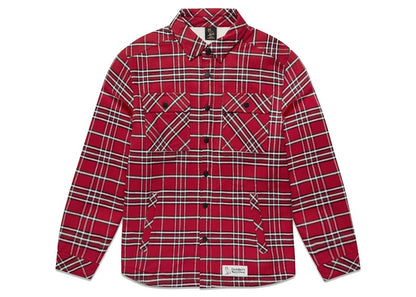 OVO Sherpa Lined Flannel Jacket (FW21) Red