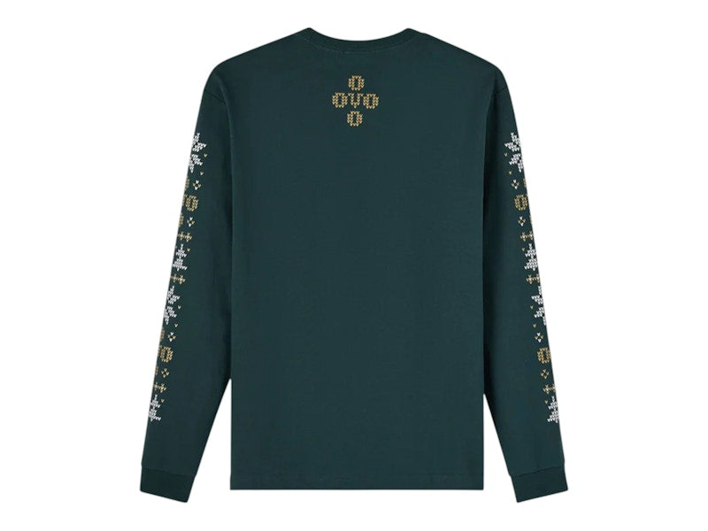 OVO Snowflake Owl L/S T-shirt Midnight Green