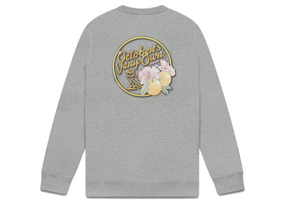 OVO Solid Gold Owl Crewneck Heather Grey