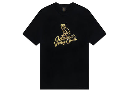 OVO Solid Gold Owl T-shirt Black