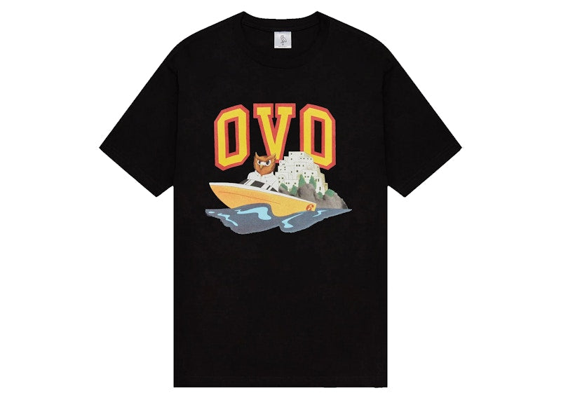 OVO Speedboat Owl T-shirt Black