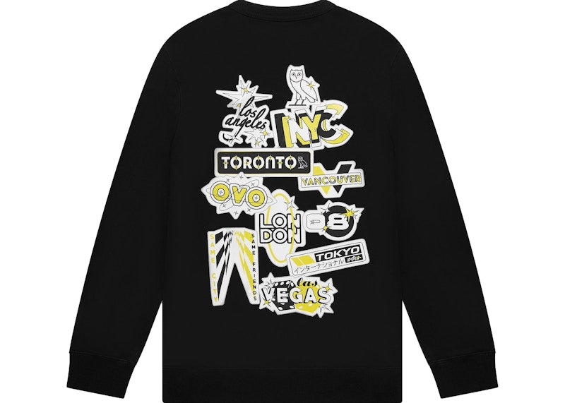 OVO Speedway Crewneck Black