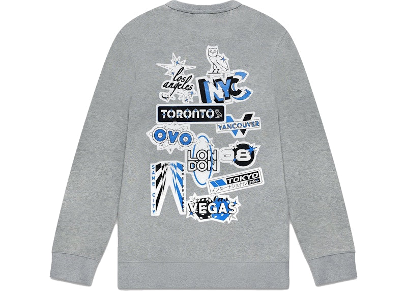OVO Speedway Crewneck Heather Grey