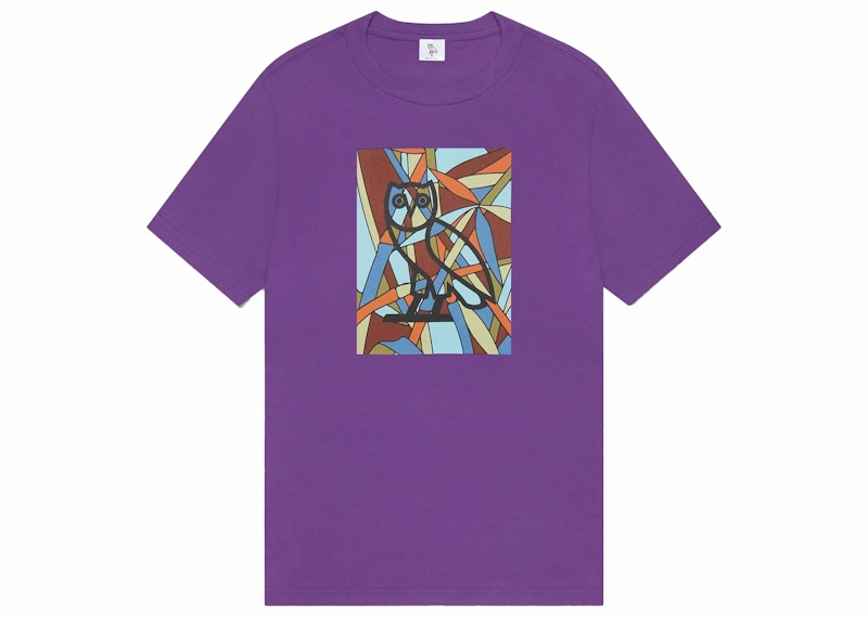 OVO Stained Glass Owl T-shirt Purple