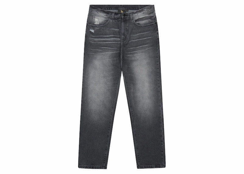 OVO Straight Fit Denim Washed Black