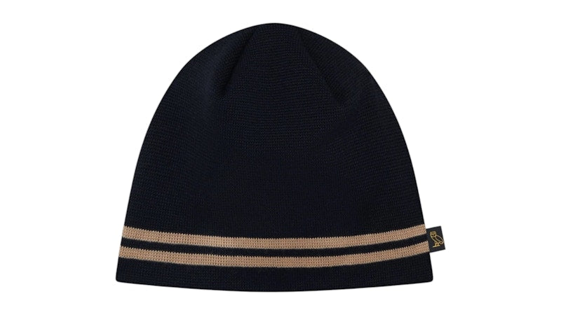 OVO Striped Beanie Black