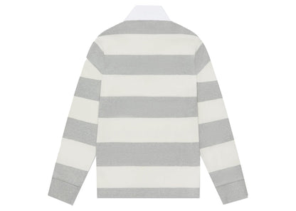 OVO Striped Rugby Polo Heather Grey/Bone