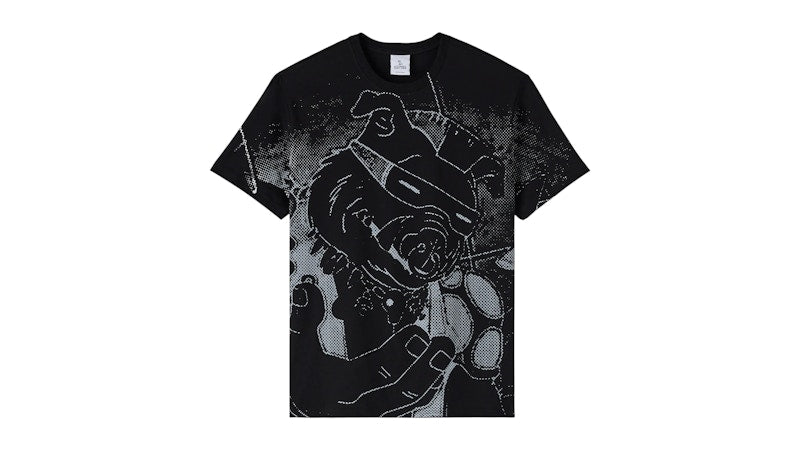 OVO Teenage Mutant Ninja Turtles All Over Print Tee Black