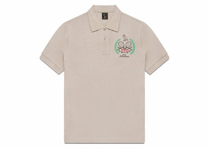 OVO Tennis Crest Pique Polo Sand