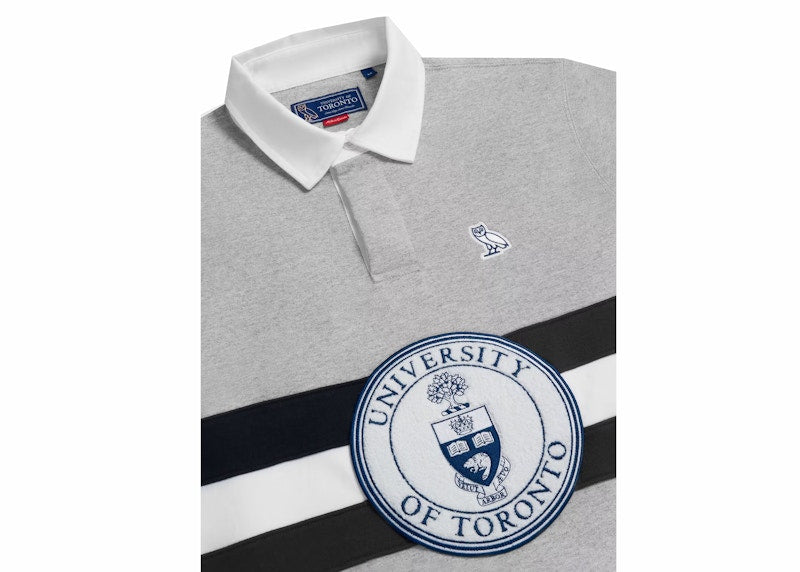 OVO U Of T Rugby Polo Heather Grey
