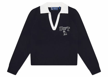 OVO U Of T Womens Rugby Polo Sweater Navy
