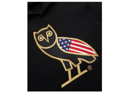 OVO USA OG Owl Hoodie Black