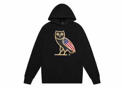 OVO USA OG Owl Hoodie Black