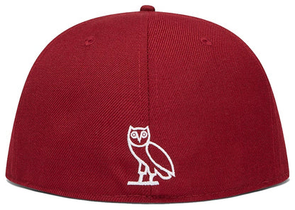 OVO Varsity New Era 59Fifty Fitted Cap Maroon