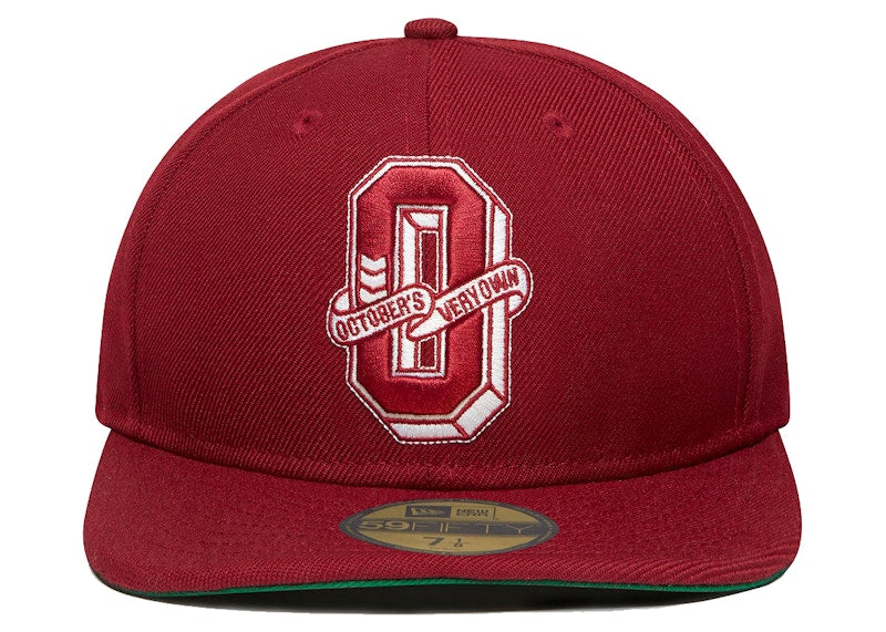 OVO Varsity New Era 59Fifty Fitted Cap Maroon