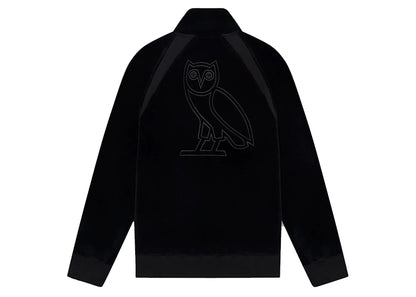 OVO Velour Quarter Zip Sweatshirt Black