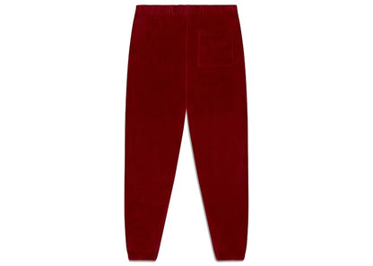 OVO Velour Track Pant Burgundy