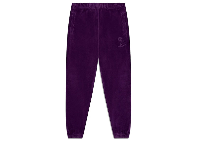 OVO Velour Track Pant Purple