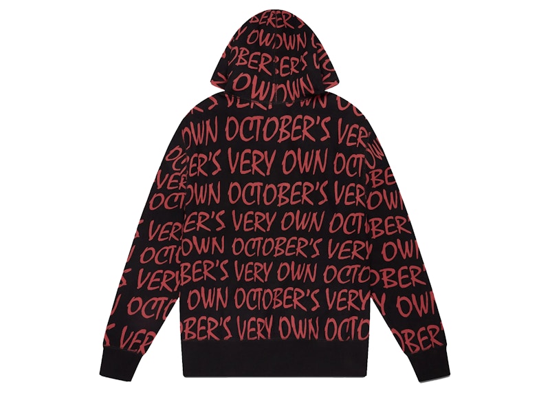 OVO W.T.T.F. Repeat Hoodie Black