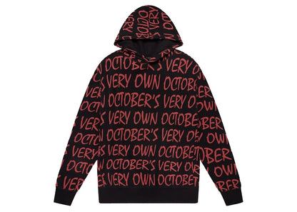 OVO W.T.T.F. Repeat Hoodie Black