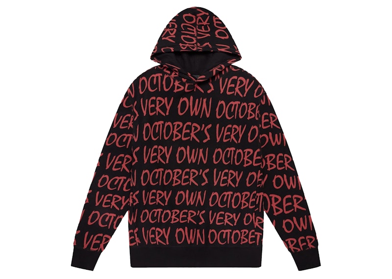 OVO W.T.T.F. Repeat Hoodie Black