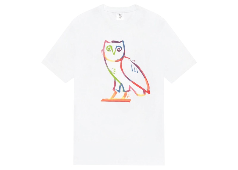 OVO Watercolour Owl T-shirt White