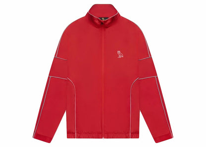 OVO Wind Tech Reflective Track Jacket Red