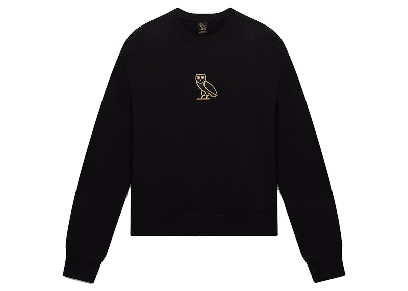 OVO Womens Classic Owl Crewneck Black