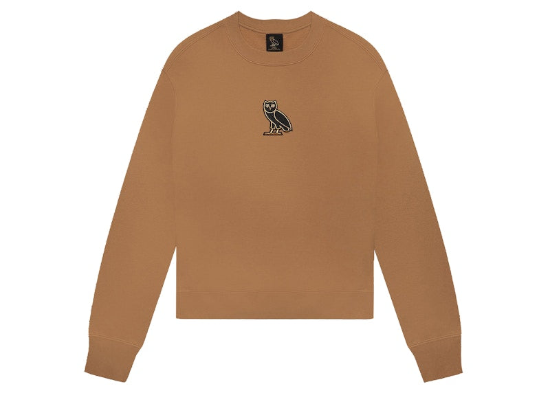 OVO Womens Classic Owl Crewneck Tan