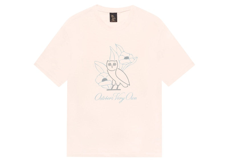 OVO Womens Floral Script T-shirt Blush