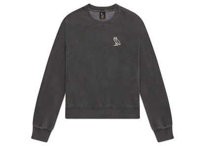 OVO Womens Garment Dye Crewneck Black