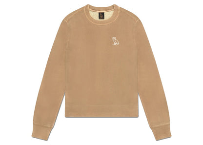 OVO Womens Garment Dye Crewneck Mousse