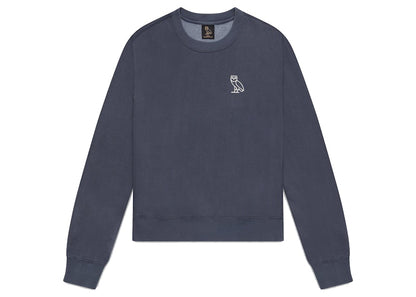 OVO Womens Garment Dye Crewneck Odyssey Blue