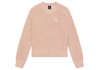 OVO Womens Garment Dye Crewneck Rose