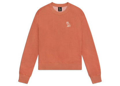 OVO Womens Garment Dye Crewneck Sequoia