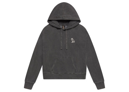OVO Womens Garment Dye Hoodie Black
