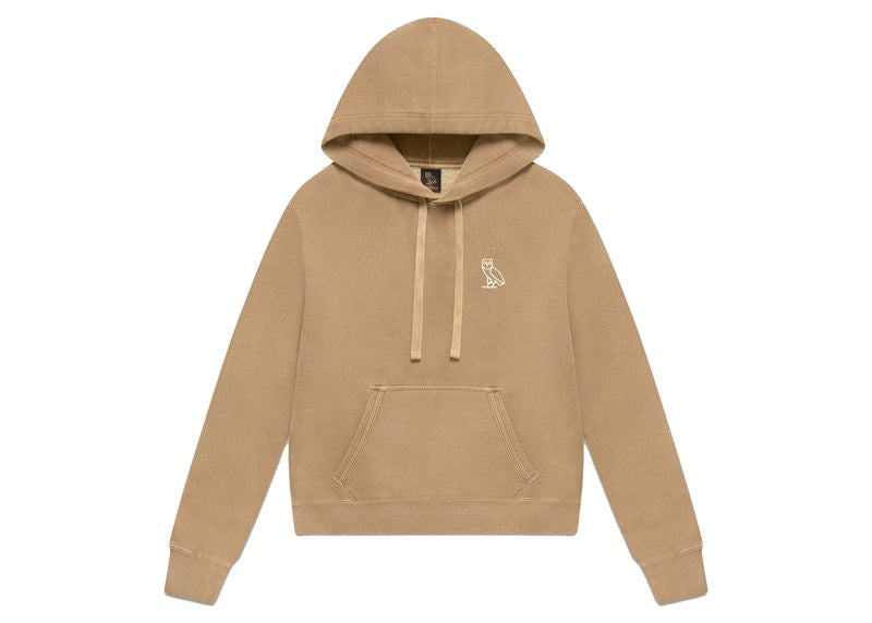 OVO Womens Garment Dye Hoodie Mousse