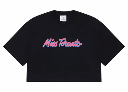OVO Women's Miss Toronto Cropped T-shirt Black