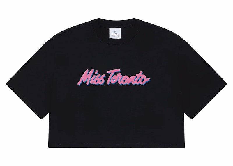 OVO Women's Miss Toronto Cropped T-shirt Black