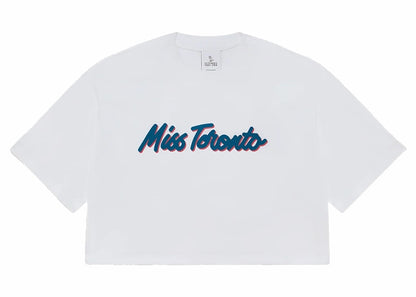 OVO Women's Miss Toronto Cropped T-shirt White