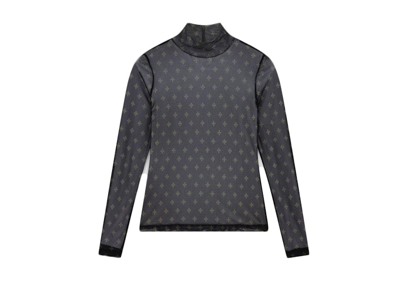 OVO Womens Monogram Mock Neck Black