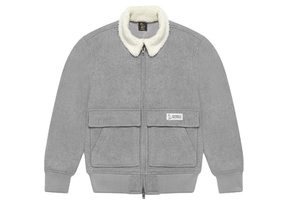 OVO Wool Aviator Jacket Heather Grey