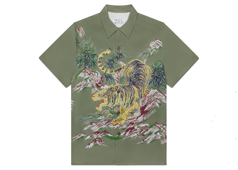 OVO X Avanti Silk Shirt Olive