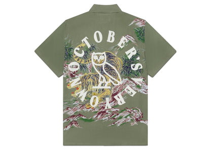 OVO X Avanti Silk Shirt Olive