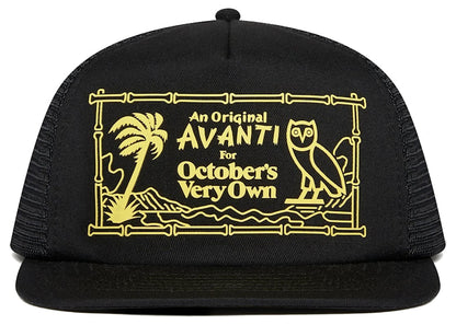 OVO X Avanti Trucker Hat Black