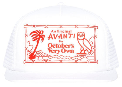 OVO X Avanti Trucker Hat White